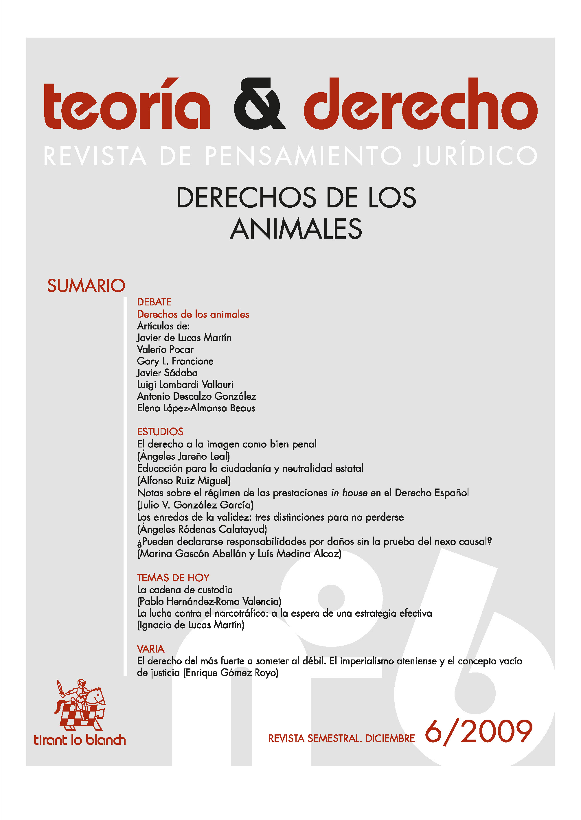 					View No. 6 (2009): Derechos de los animales
				
